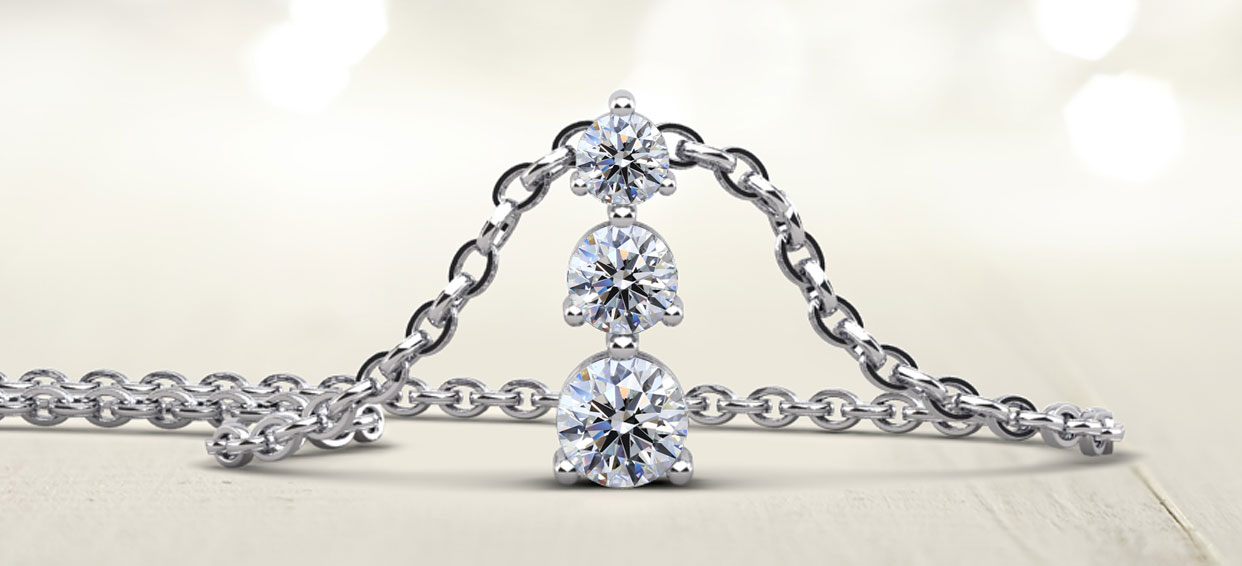 Three stone hotsell pendant designs